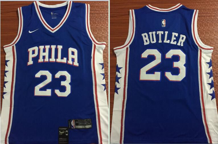 Men Philadelphia 76ers #23 Butler Blue Nike Game NBA Jerseys->boston celtics->NBA Jersey